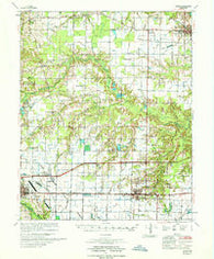 Hazen Arkansas Historical topographic map, 1:62500 scale, 15 X 15 Minute, Year 1967
