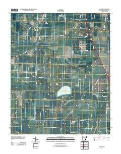 Heafer Arkansas Historical topographic map, 1:24000 scale, 7.5 X 7.5 Minute, Year 2011