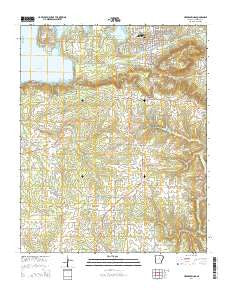 Heber Springs Arkansas Current topographic map, 1:24000 scale, 7.5 X 7.5 Minute, Year 2014