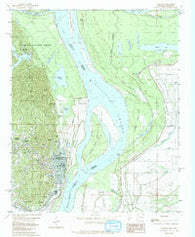 Helena Arkansas Historical topographic map, 1:24000 scale, 7.5 X 7.5 Minute, Year 1982