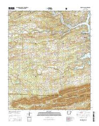 Hempwallace Arkansas Current topographic map, 1:24000 scale, 7.5 X 7.5 Minute, Year 2014