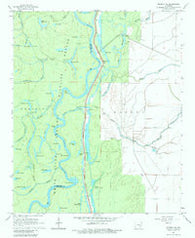 Henrico NE Arkansas Historical topographic map, 1:24000 scale, 7.5 X 7.5 Minute, Year 1967
