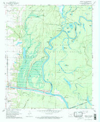 Henrico SW Arkansas Historical topographic map, 1:24000 scale, 7.5 X 7.5 Minute, Year 1967