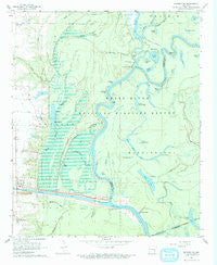 Henrico SW Arkansas Historical topographic map, 1:24000 scale, 7.5 X 7.5 Minute, Year 1967