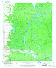 Henrico SW Arkansas Historical topographic map, 1:24000 scale, 7.5 X 7.5 Minute, Year 1967