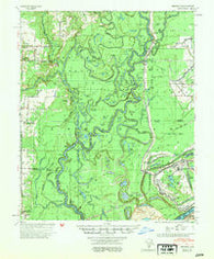 Henrico Arkansas Historical topographic map, 1:62500 scale, 15 X 15 Minute, Year 1954