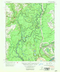 Henrico Arkansas Historical topographic map, 1:62500 scale, 15 X 15 Minute, Year 1954