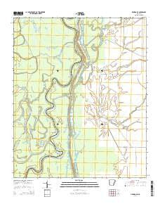 Henrico NE Arkansas Current topographic map, 1:24000 scale, 7.5 X 7.5 Minute, Year 2014