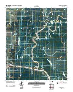 Henrico SW Arkansas Historical topographic map, 1:24000 scale, 7.5 X 7.5 Minute, Year 2011