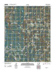 Herbine Arkansas Historical topographic map, 1:24000 scale, 7.5 X 7.5 Minute, Year 2011