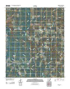 Herbine Arkansas Historical topographic map, 1:24000 scale, 7.5 X 7.5 Minute, Year 2011