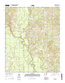 Herbine Arkansas Current topographic map, 1:24000 scale, 7.5 X 7.5 Minute, Year 2014