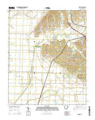 Herman Arkansas Current topographic map, 1:24000 scale, 7.5 X 7.5 Minute, Year 2014