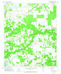 Hickory Plains Arkansas Historical topographic map, 1:24000 scale, 7.5 X 7.5 Minute, Year 1964