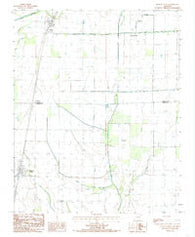 Hickory Ridge Arkansas Historical topographic map, 1:24000 scale, 7.5 X 7.5 Minute, Year 1984