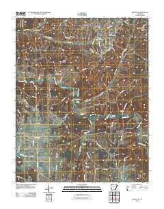 Hindsville Arkansas Historical topographic map, 1:24000 scale, 7.5 X 7.5 Minute, Year 2011