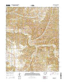 Hindsville Arkansas Current topographic map, 1:24000 scale, 7.5 X 7.5 Minute, Year 2014