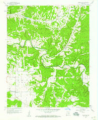 Hindsville Arkansas Historical topographic map, 1:24000 scale, 7.5 X 7.5 Minute, Year 1958