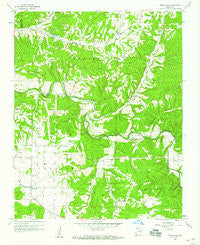 Hindsville Arkansas Historical topographic map, 1:24000 scale, 7.5 X 7.5 Minute, Year 1958
