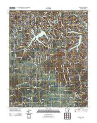 Hiwasse Arkansas Historical topographic map, 1:24000 scale, 7.5 X 7.5 Minute, Year 2011