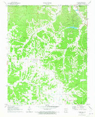 Hiwasse Arkansas Historical topographic map, 1:24000 scale, 7.5 X 7.5 Minute, Year 1971