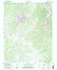 Hiwasse Arkansas Historical topographic map, 1:24000 scale, 7.5 X 7.5 Minute, Year 1971