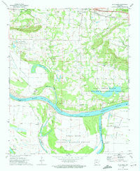 Holla Bend Arkansas Historical topographic map, 1:24000 scale, 7.5 X 7.5 Minute, Year 1972