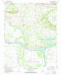 Holla Bend Arkansas Historical topographic map, 1:24000 scale, 7.5 X 7.5 Minute, Year 1972