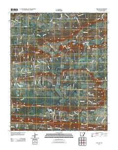Holland Arkansas Historical topographic map, 1:24000 scale, 7.5 X 7.5 Minute, Year 2011