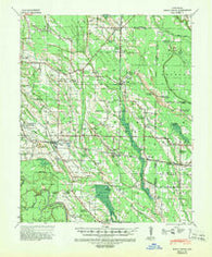 Holly Grove Arkansas Historical topographic map, 1:62500 scale, 15 X 15 Minute, Year 1940