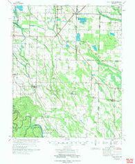 Holly Grove Arkansas Historical topographic map, 1:62500 scale, 15 X 15 Minute, Year 1974