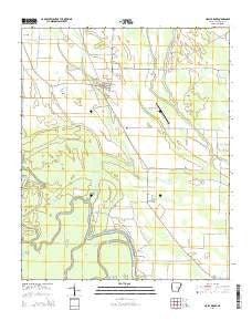 Holly Grove Arkansas Current topographic map, 1:24000 scale, 7.5 X 7.5 Minute, Year 2014