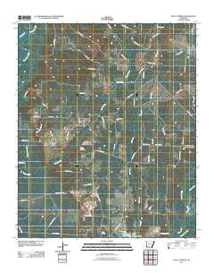 Holly Springs Arkansas Historical topographic map, 1:24000 scale, 7.5 X 7.5 Minute, Year 2011