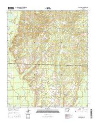 Holly Springs Arkansas Current topographic map, 1:24000 scale, 7.5 X 7.5 Minute, Year 2014