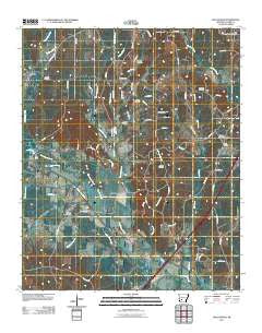 Hollywood Arkansas Historical topographic map, 1:24000 scale, 7.5 X 7.5 Minute, Year 2011