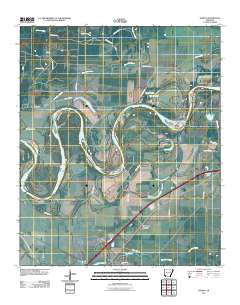 Homan Arkansas Historical topographic map, 1:24000 scale, 7.5 X 7.5 Minute, Year 2011