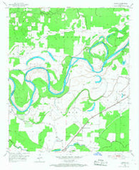 Homan Arkansas Historical topographic map, 1:24000 scale, 7.5 X 7.5 Minute, Year 1951
