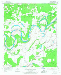 Homan Arkansas Historical topographic map, 1:24000 scale, 7.5 X 7.5 Minute, Year 1951