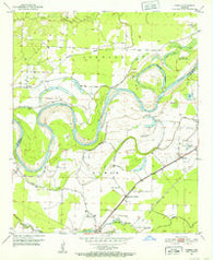 Homan Arkansas Historical topographic map, 1:24000 scale, 7.5 X 7.5 Minute, Year 1951