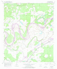 Homan Arkansas Historical topographic map, 1:24000 scale, 7.5 X 7.5 Minute, Year 1951