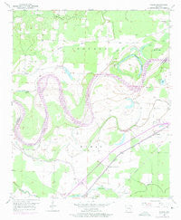 Homan Arkansas Historical topographic map, 1:24000 scale, 7.5 X 7.5 Minute, Year 1951