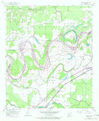 Homan Arkansas Historical topographic map, 1:24000 scale, 7.5 X 7.5 Minute, Year 1951