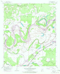 Homan Arkansas Historical topographic map, 1:24000 scale, 7.5 X 7.5 Minute, Year 1951