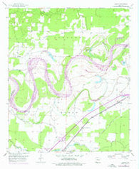 Homan Arkansas Historical topographic map, 1:24000 scale, 7.5 X 7.5 Minute, Year 1951