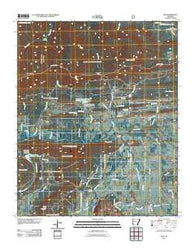 Hon Arkansas Historical topographic map, 1:24000 scale, 7.5 X 7.5 Minute, Year 2011