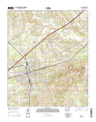 Hope Arkansas Current topographic map, 1:24000 scale, 7.5 X 7.5 Minute, Year 2014