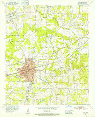 Hope Arkansas Historical topographic map, 1:24000 scale, 7.5 X 7.5 Minute, Year 1951
