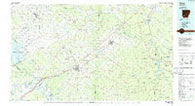 Hope Arkansas Historical topographic map, 1:100000 scale, 30 X 60 Minute, Year 1986