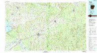 Hope Arkansas Historical topographic map, 1:100000 scale, 30 X 60 Minute, Year 1986