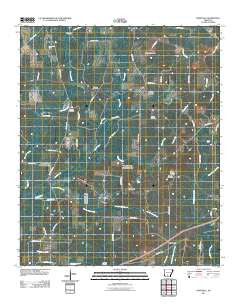 Hopeville Arkansas Historical topographic map, 1:24000 scale, 7.5 X 7.5 Minute, Year 2011